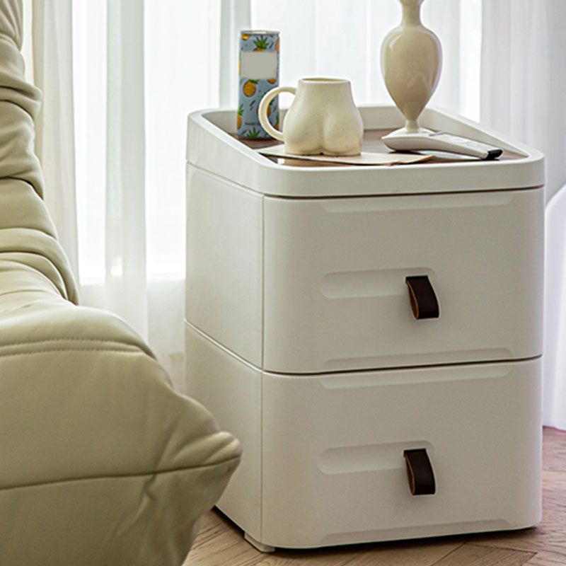 Contemporary White Night Table with 2/3/4 Drawers for Bedroom