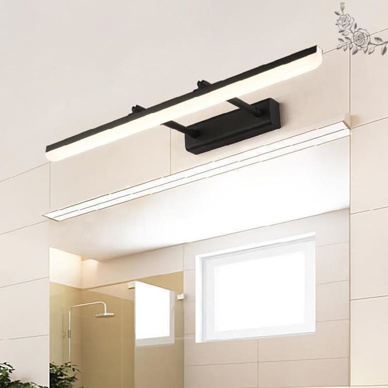 Modern Style Rectangle Vanity Mirror Lights Metal 1 Light Vanity Sconce Lights