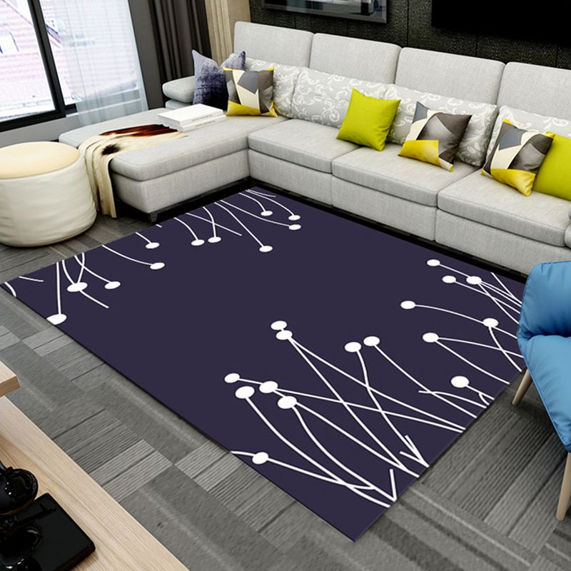 Multicolor 3D Optical Illusions Rug Polyester Modern Indoor Rug Non-Slip Backing Stain Resistant Pet Friendly Carpet for Home