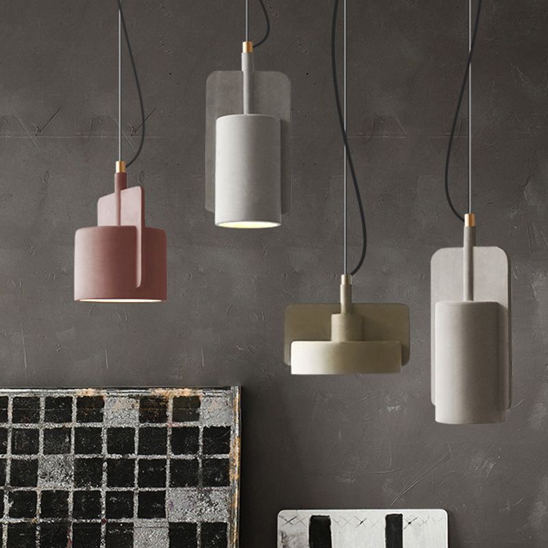 Cement Hanging Pendant Light Nordic Style Suspension Pendant Light