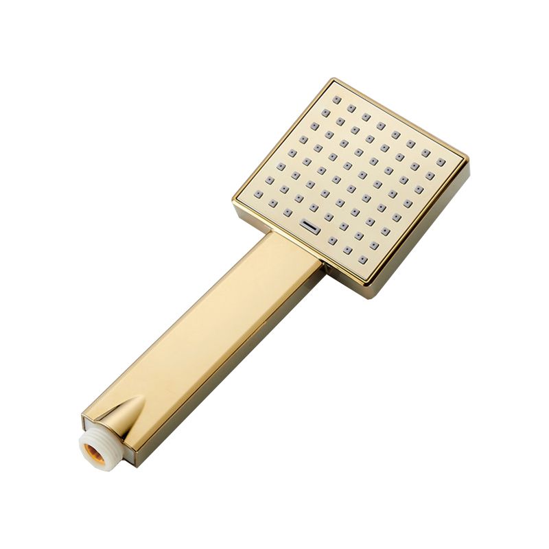 Contemporary Shower Head Square Golden Bathroom Handheld Shower Head