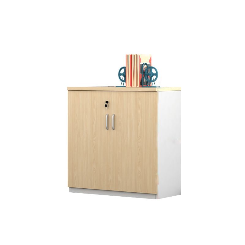 Nordic Style File Cabinets Key Lock Solid Wood Vertical Filing Cabinet Office