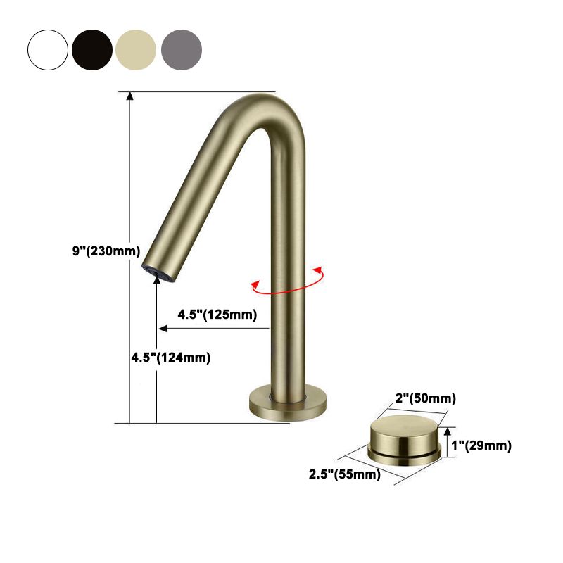 Circular 1-Handle Bathroom Faucet 2 Hole Wide Spread Bathroom Faucet