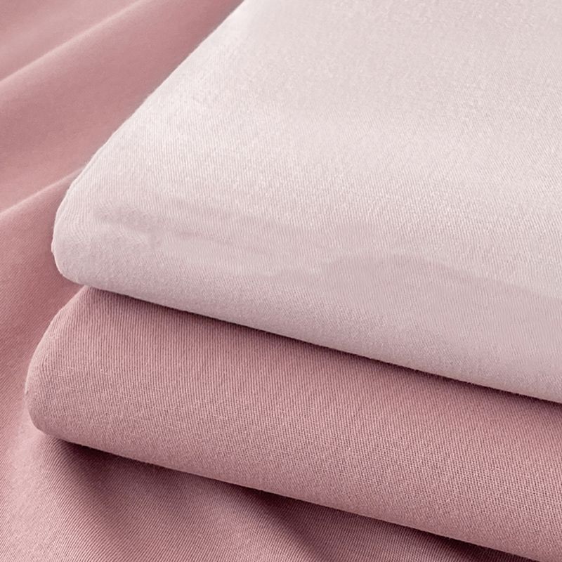 Cotton Plain Bed Sheet Breathable Fade Resistant Bed Sheet Set