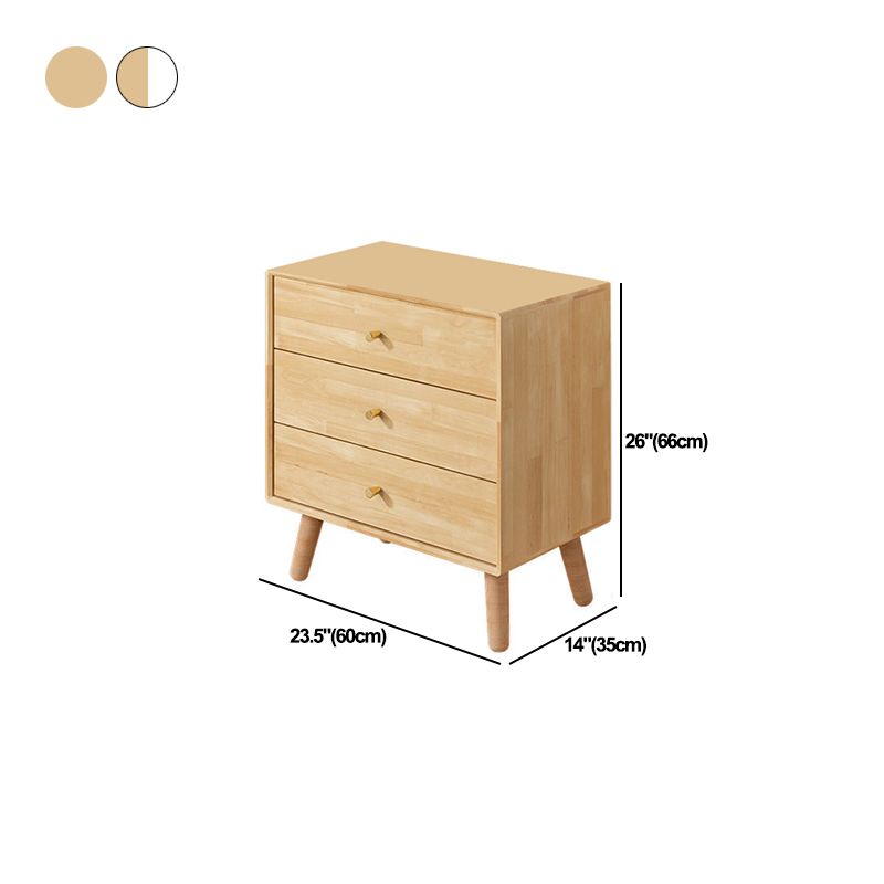 Vertical Wooden Chest Modern Storage Chest with Drawers for Bedroom