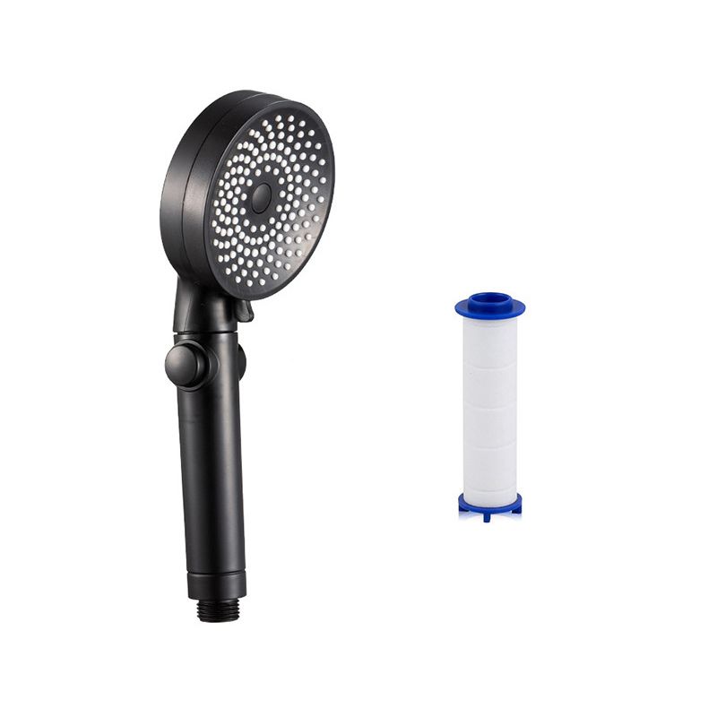 Contemporary Round Shower Head Combo Handheld Shower Head 9.8 Inch H Spray Head