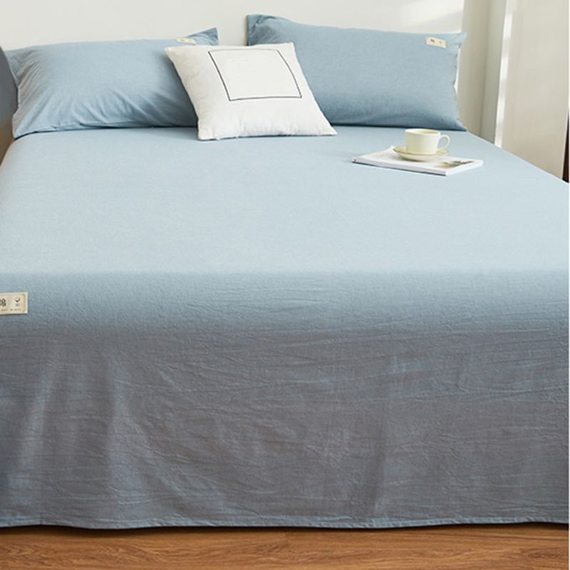 Cotton Fitted Sheet Solid Elegant Basic Pillowcase for Bedroom