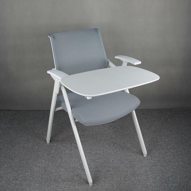 Mesh Mid Back Conference Chair No Wheels Fixed Arms Office Chair