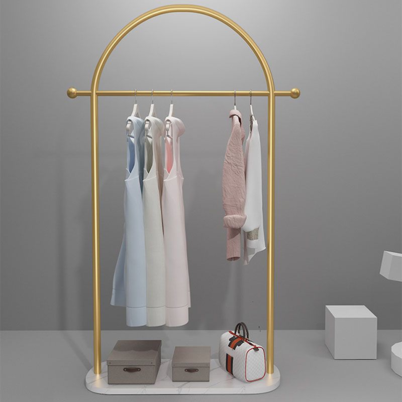 Modern Metal Hall Stand Hanging Rail with 2 Hooks Coat Hanger