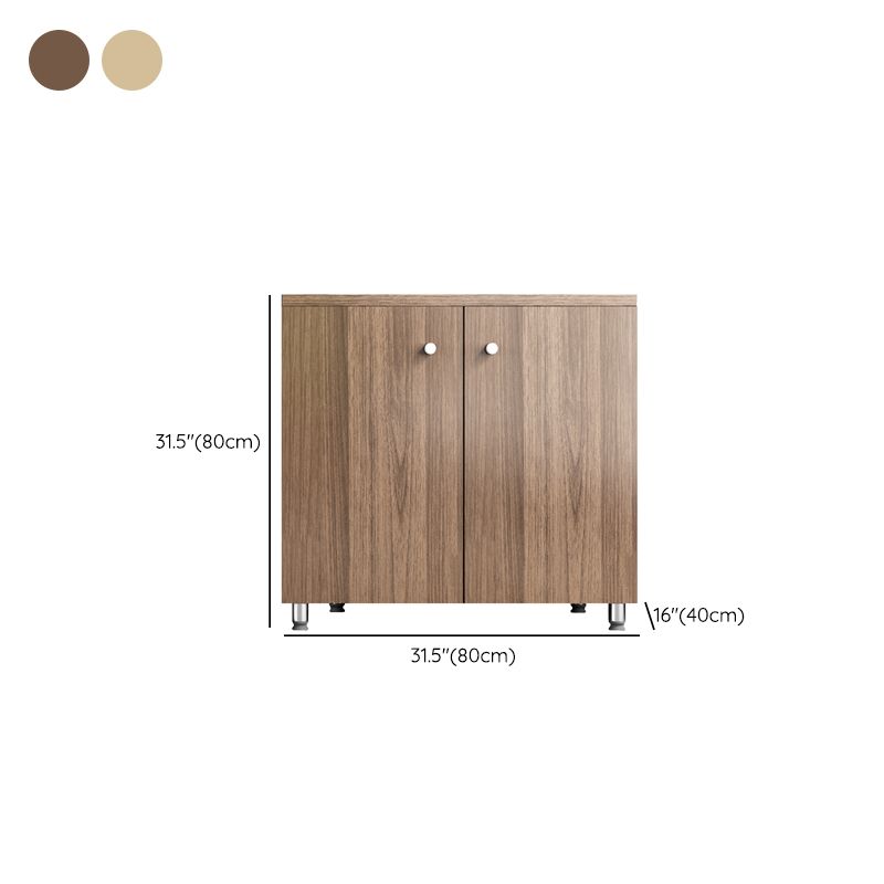 Nordic Style File Cabinet Solid Wood Frame Vertical File Cabinet