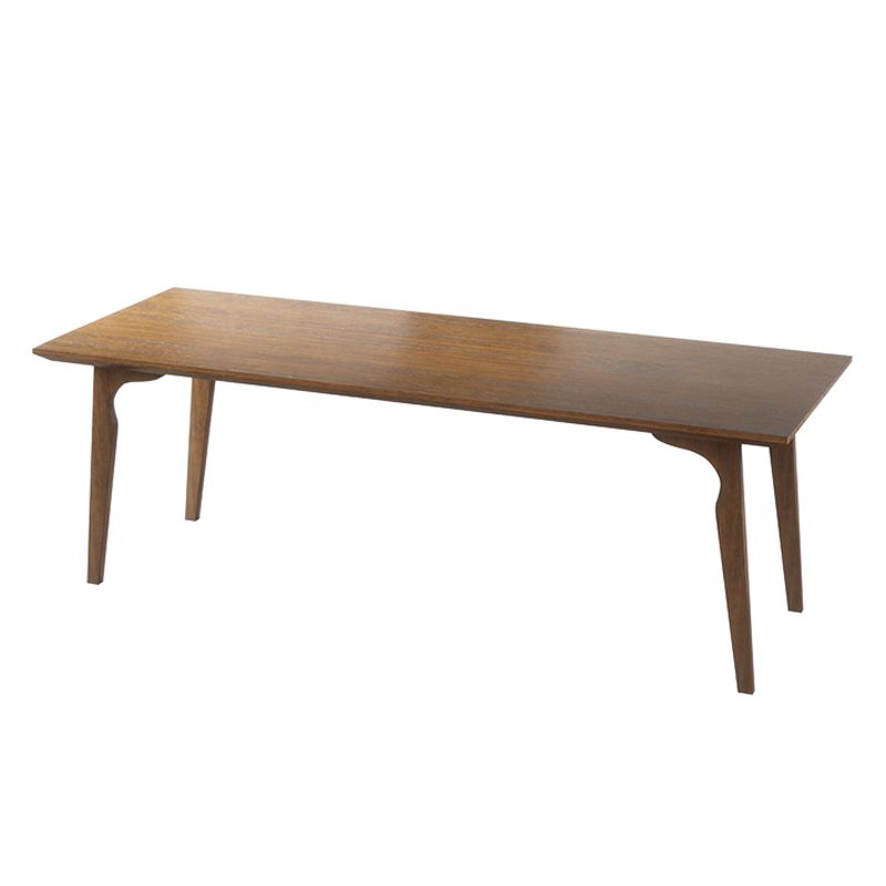 Modern Style Rectangular Office Desk Solid Wood Desk with Parsons Base