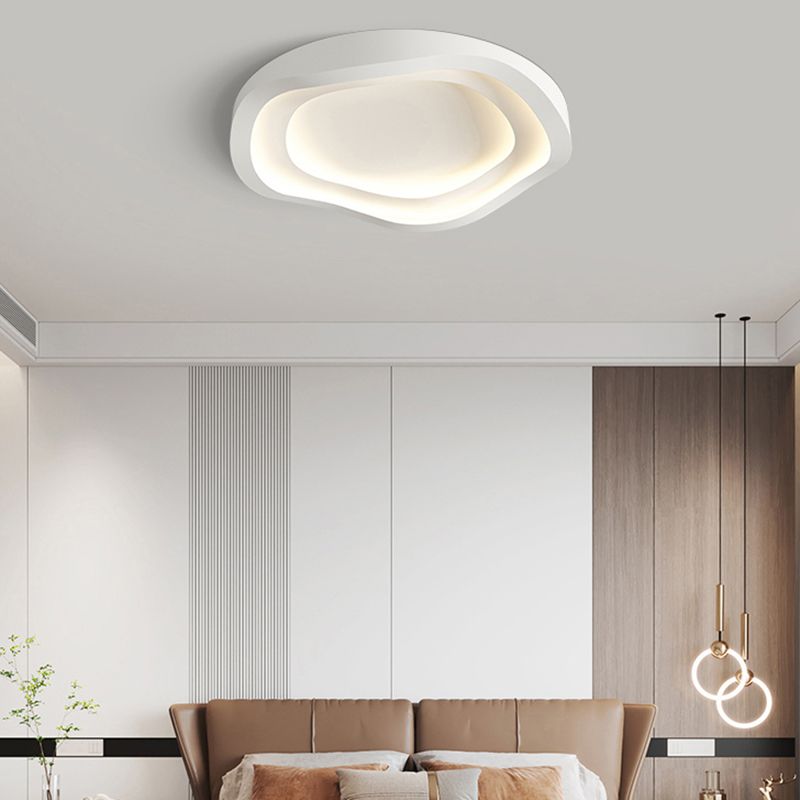 Nordic Ceiling Light Fixture White LED Flush Mount for Bedroom