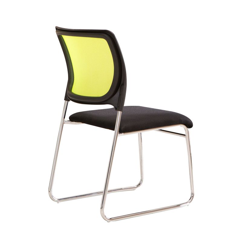 Modern Desk Chair Mesh Armless Conference Chair Mid-Back Chair