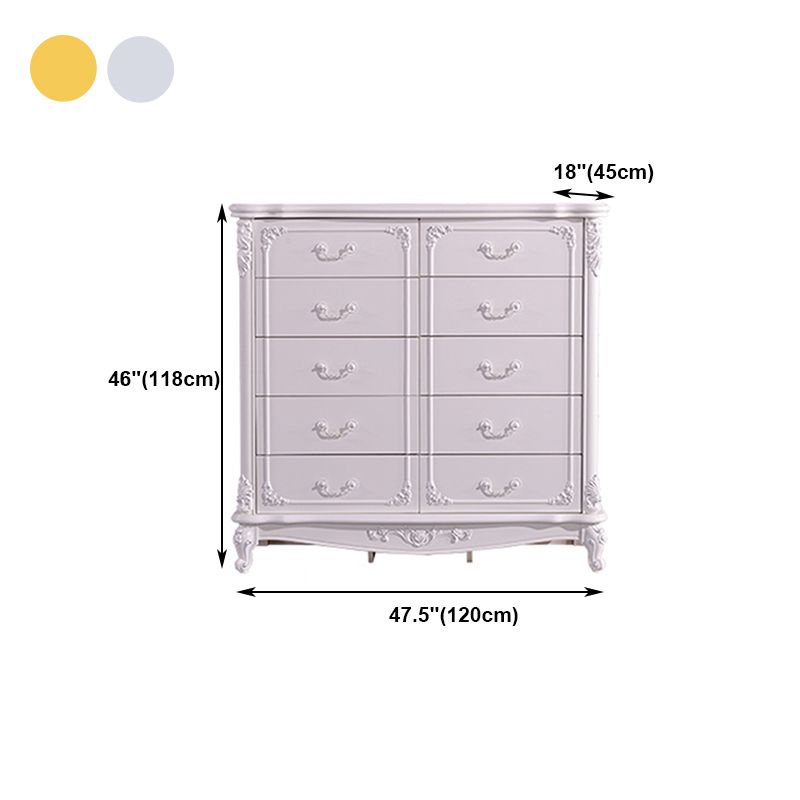 Modern Style Engineered Wood Buffet Sideboard White Buffet Server for Dining Room