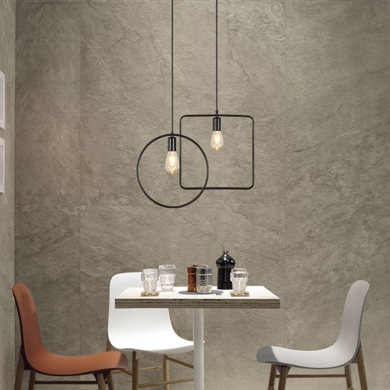 Industrial Minimalist Geometric Farmhouse Ceiling Light for Dining Room Coffee Shop