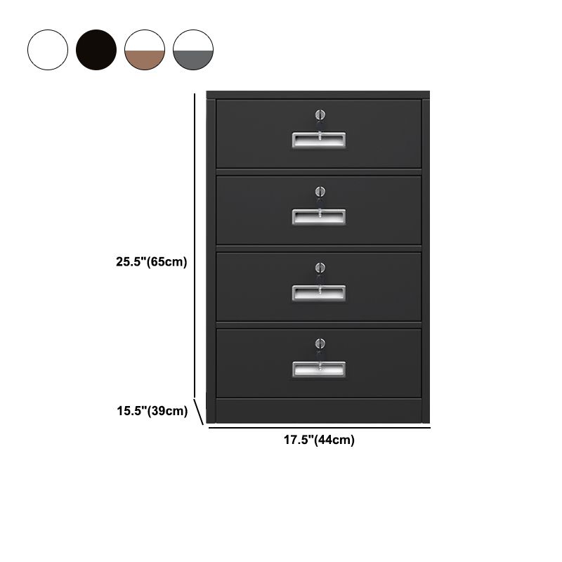 Vertical Filing Cabinet Contemporary Steel Fire-Resistant File Cabinet