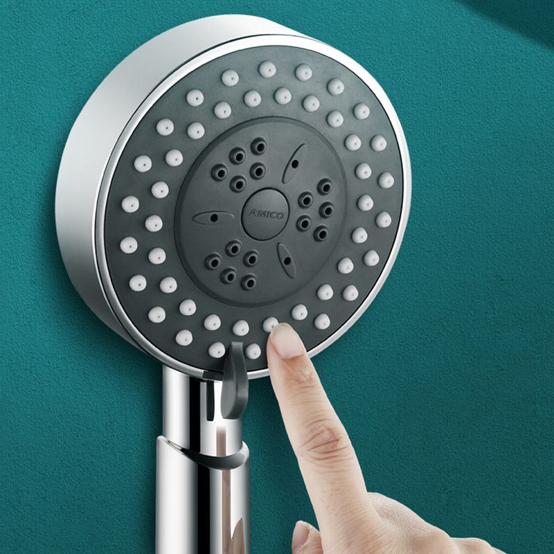 Contemporary Shower Head Combo Metal Round Handheld Shower Head