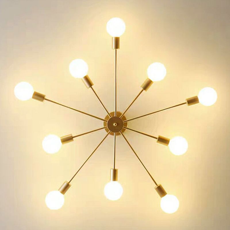 Nordic Style Iron Ceiling Light Strip Shape Ceiling Lamp for Living Room