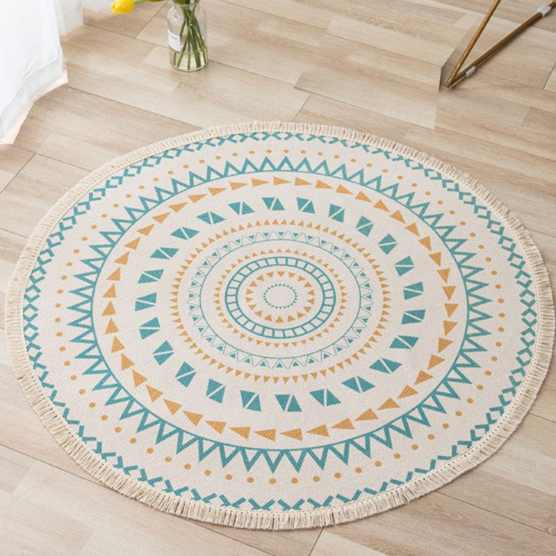 Bohemian Area Rug Cotton Mischmisch