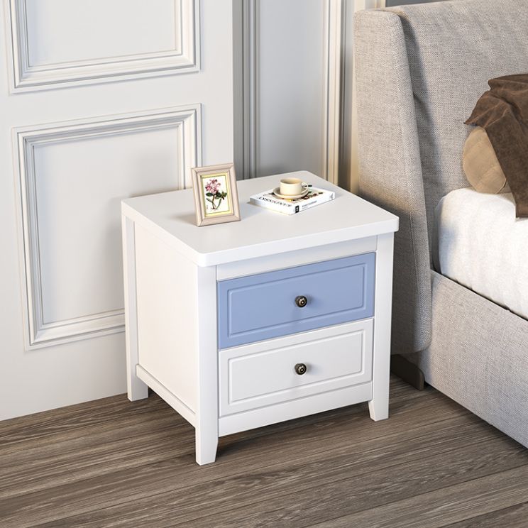 Contemporary Nightstand Drawer Storage Bedside Cabinet with Legs