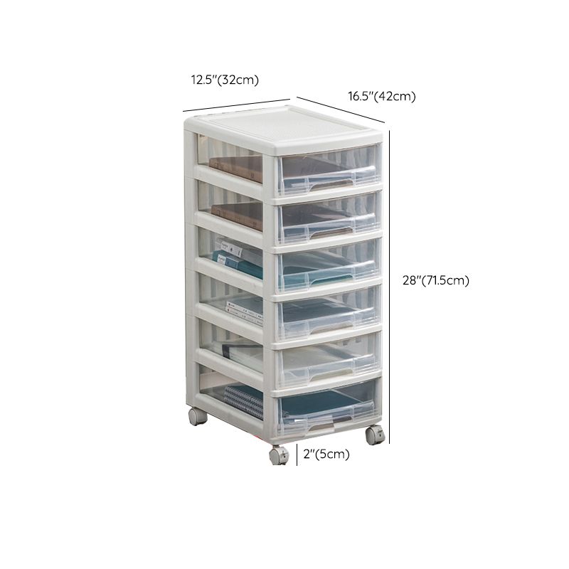 Transparent File Cabinet Modern Plastic Drawers Filing Cabinet