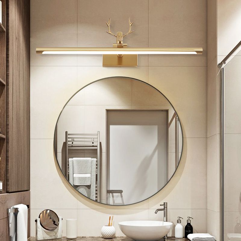 Antlers LED Vanity Light Modern Style Mirror Front Light with Acrylic Shade for Bathroom