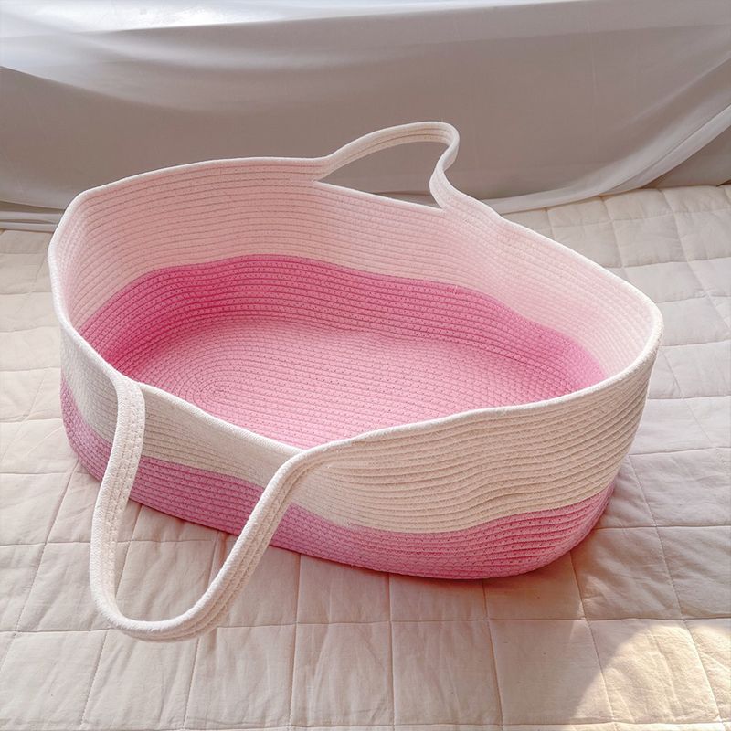 Modern Folding and Portable Crib Cradle Oval Cradle with Fabric