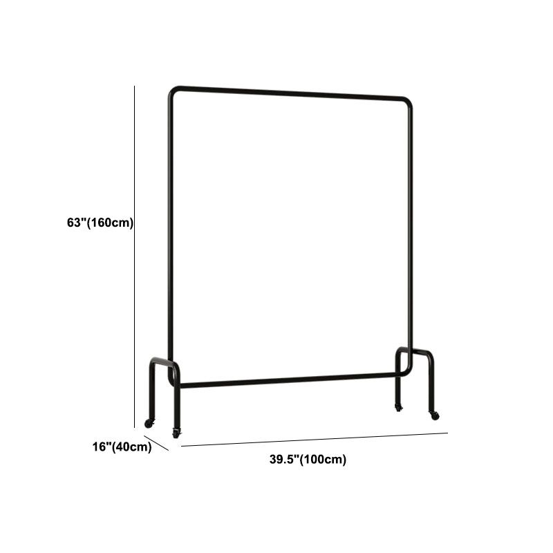 Modern Mental Hall Tree Steel Hall Tree with Castor Coat Hanger