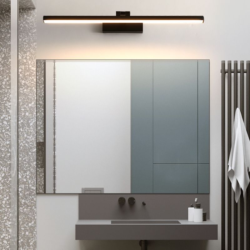 Luz de aluminio espejo luz moderna minimalista 1 aplique de pared ligera para el baño