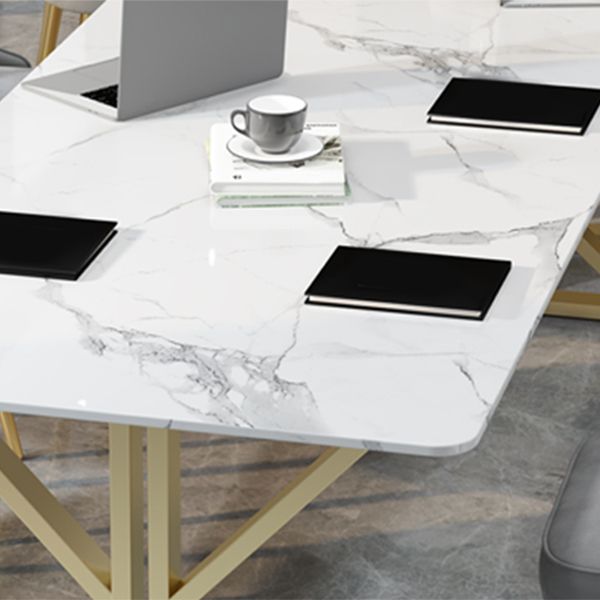 Sintered Stone Home Writing Table Industrial Office Meeting Table