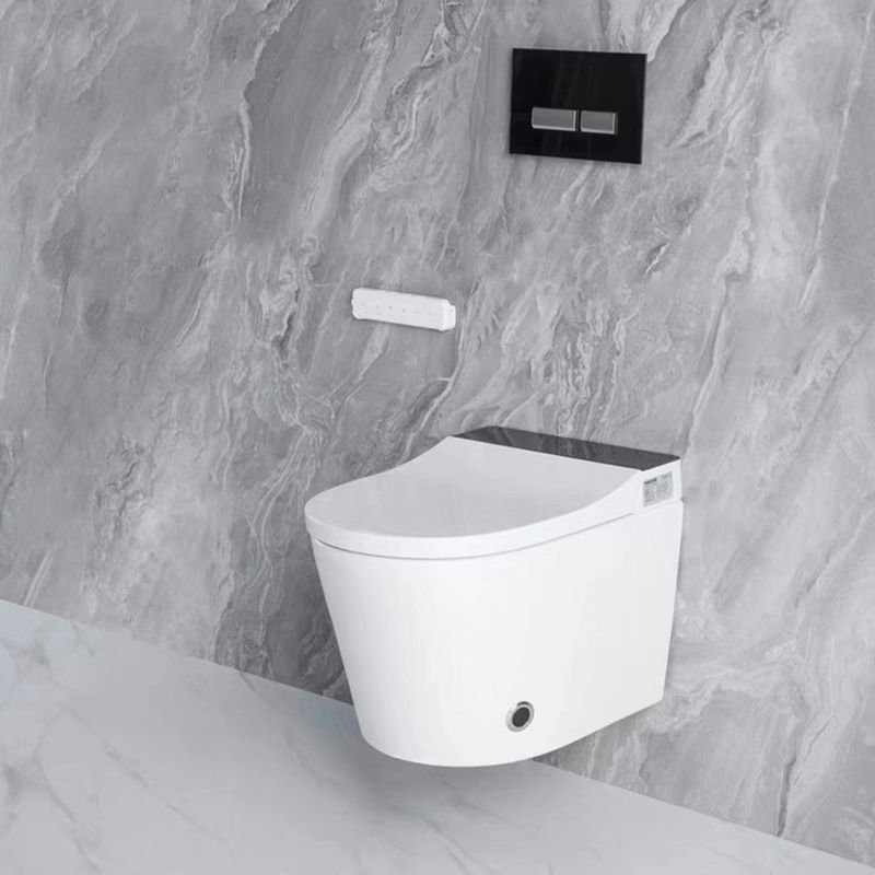 Elongated Wall Mounted Bidet Smart Bidet with Warm Air Dryer