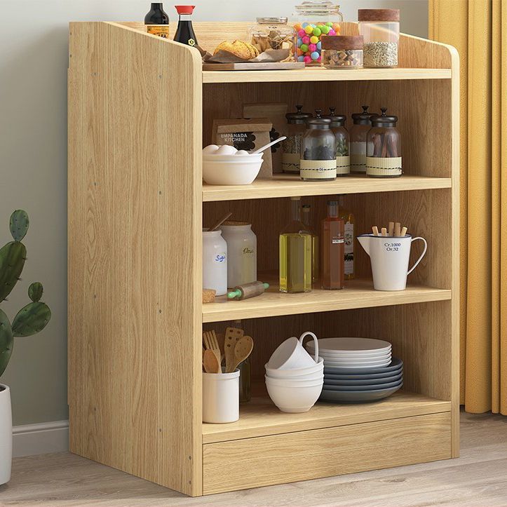 Wood Kitchen Sideboard Cabinet Modern Credenza with Drawer and Storage