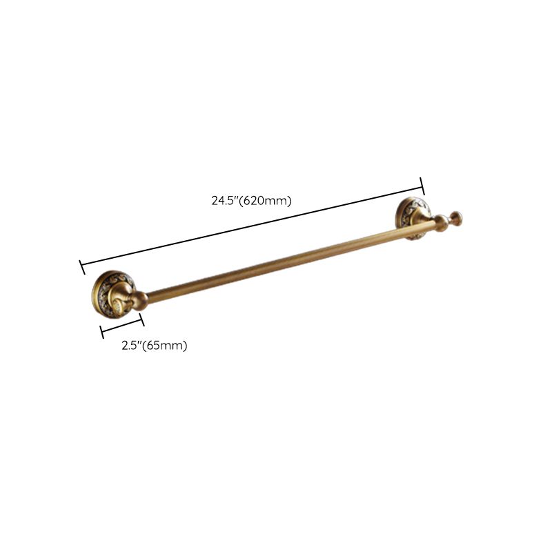 Traditional Brass Bathroom Accessory Set Brushed Bronze Bathroom Set