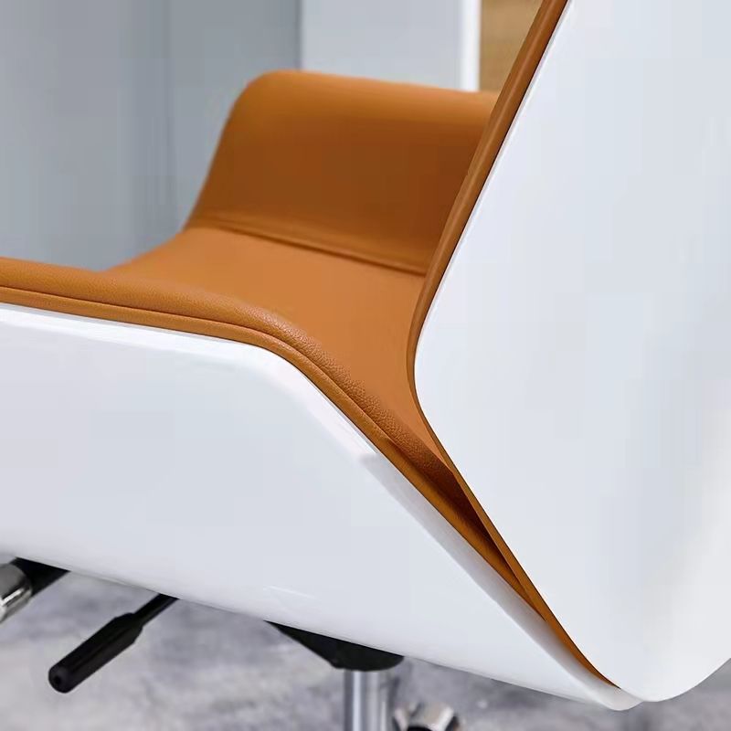 Middle/High Back Office Chair With Sponge Leather Seat with Adjustable Height Office Chair