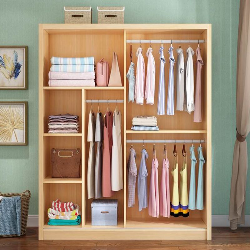 Modern Style Kid's Wardrobe Solid Wood Wardrobe Closet for Bedroom