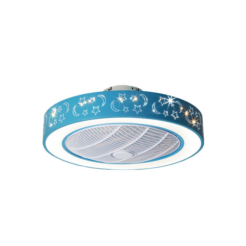 20,5 "W LED Drum Pendante Éclairage d'éventail