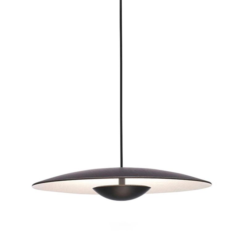 Nordic Modern Creative Metal Pendant Light Flat Round LED Small Suspension Light  for Bedroom