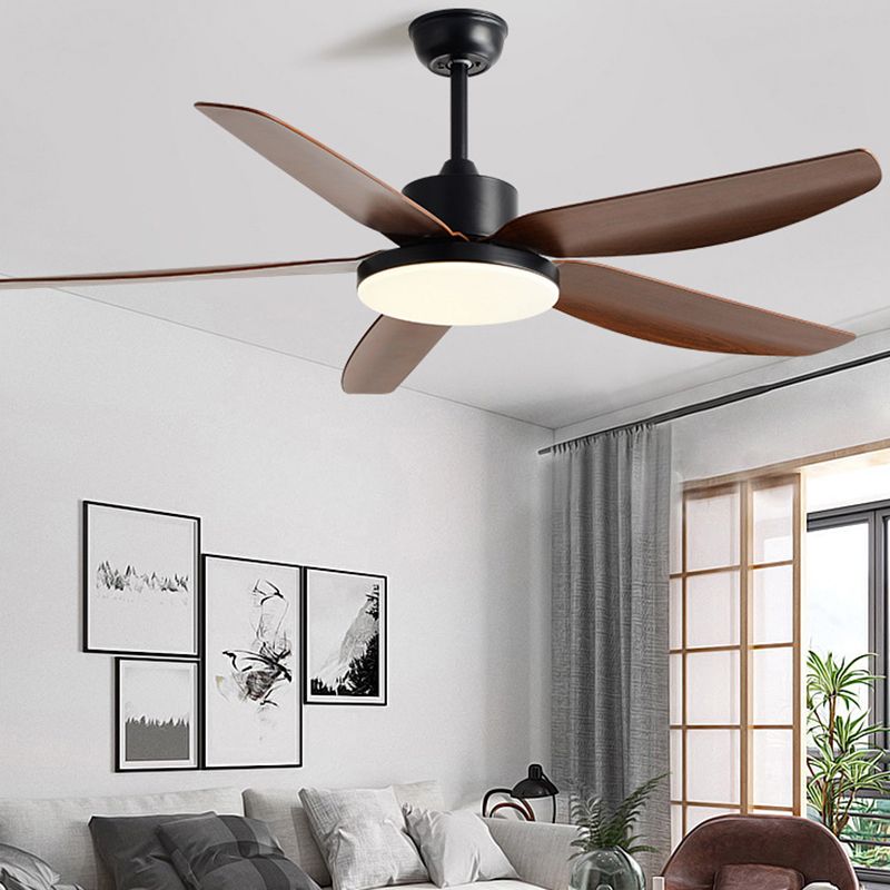 Contemporary Ceiling Fan Light Fixture Macaron LED Ceiling Flush Mount for Bedroom