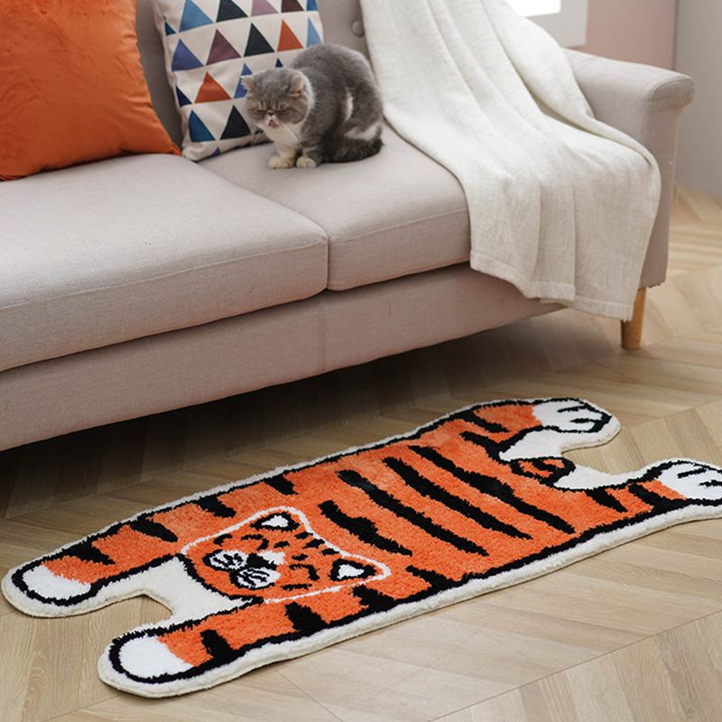 Contemporary Animals Pattern Rug Polyester Carpet Stain Resistant Area Rug for Living Room