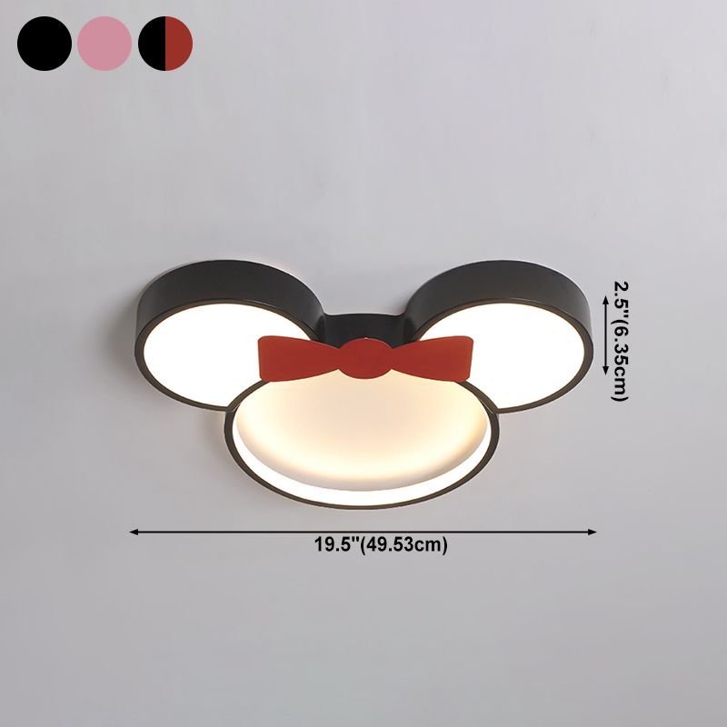 Modern Minimalism LED Ceiling Light Lovely Cartoon Flush-mount Lamp for Kids Bedroom