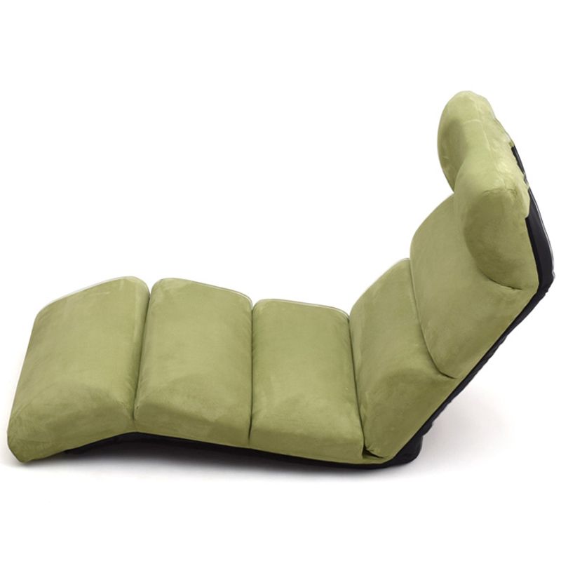 Metal Frame Standard Recliner Solid Color Recliner Chair in Green