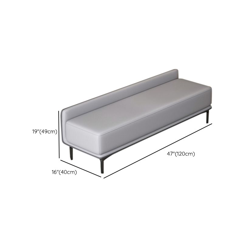 Contemporary Cushioned Seating Bench Rectangle Entryway and Bedroom Bench