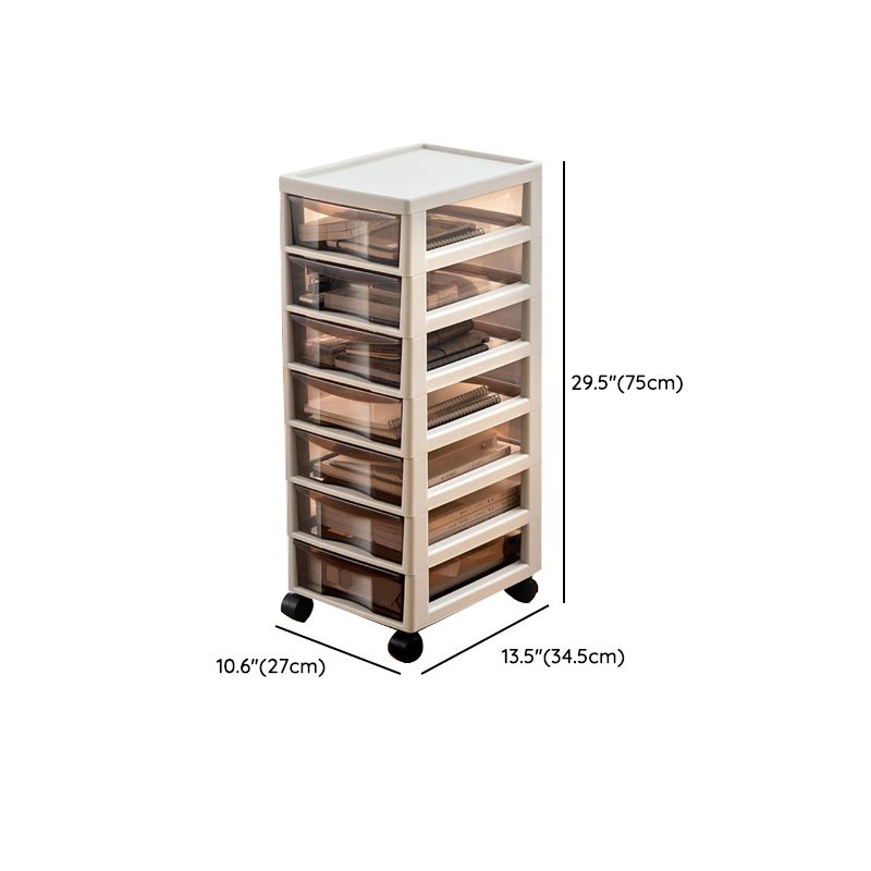 Transparent Filing Cabinet Modern Plastic Drawers Filing Cabinet