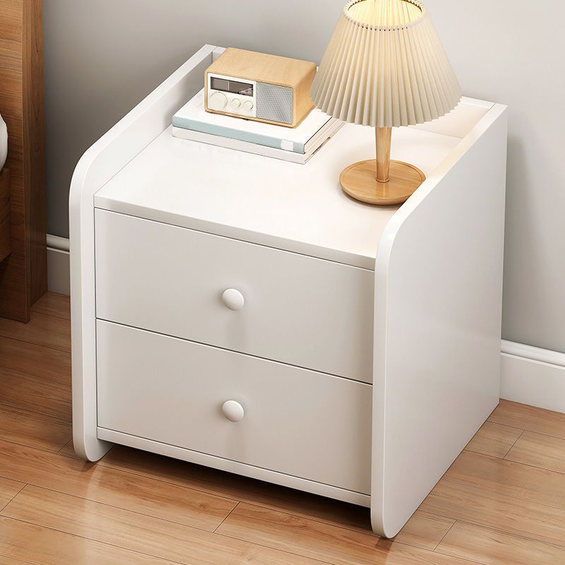 Contemporary Bedside Cabinet Antique Finish Accent Table Nightstand