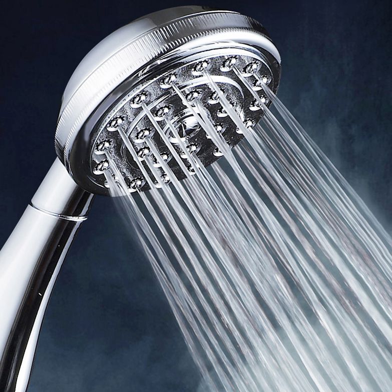 Contemporary Brass Round Hand Shower Water Filtration Showerhead