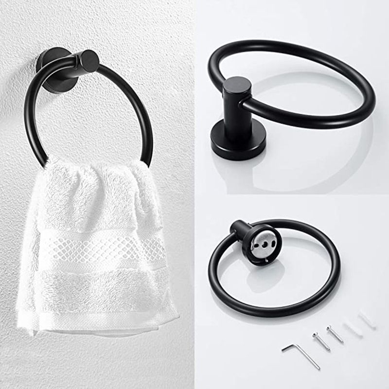 Traditional 2- Piece Bathroom Hardware Set Towel Ring/ Paper Holder