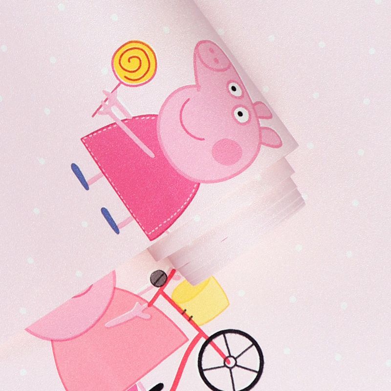 Cute Blue Pig Non-Pasted Wallpaper for Boys and Girls, 33-foot x 20.5-inch