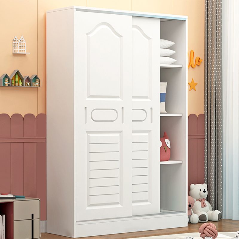 Contemporary Style Wardrobe Armoire Wood Wardrobe Closet With Door