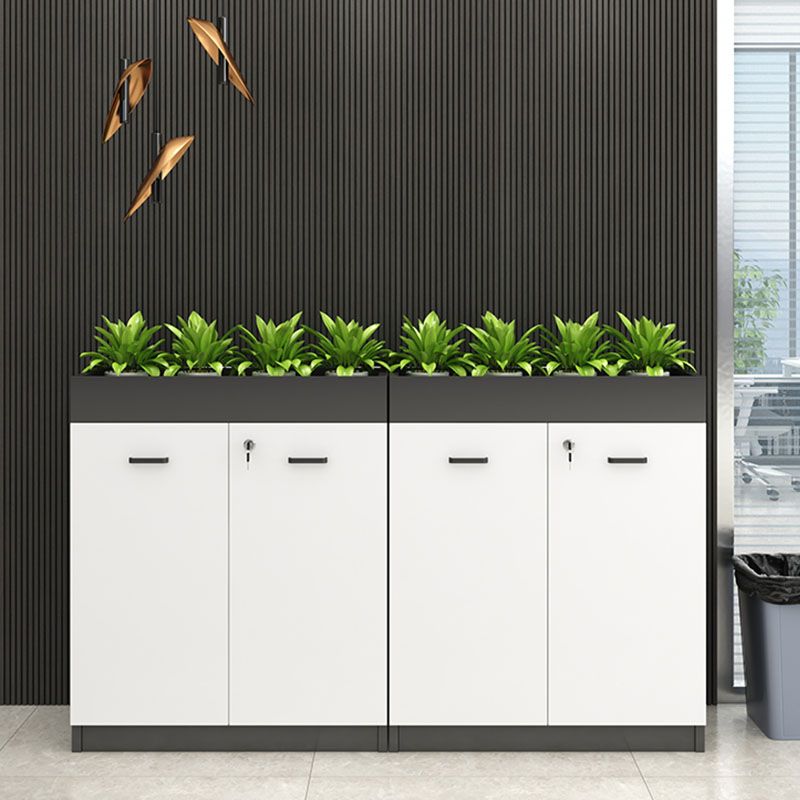 Contemporary Style File Cabinet Wood Vertical Filing Cabinet for Home Office