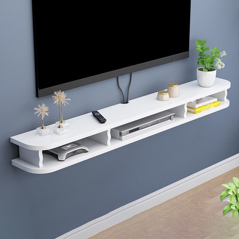 Modern Style Wood TV Stand Floating Cable Management TV Console